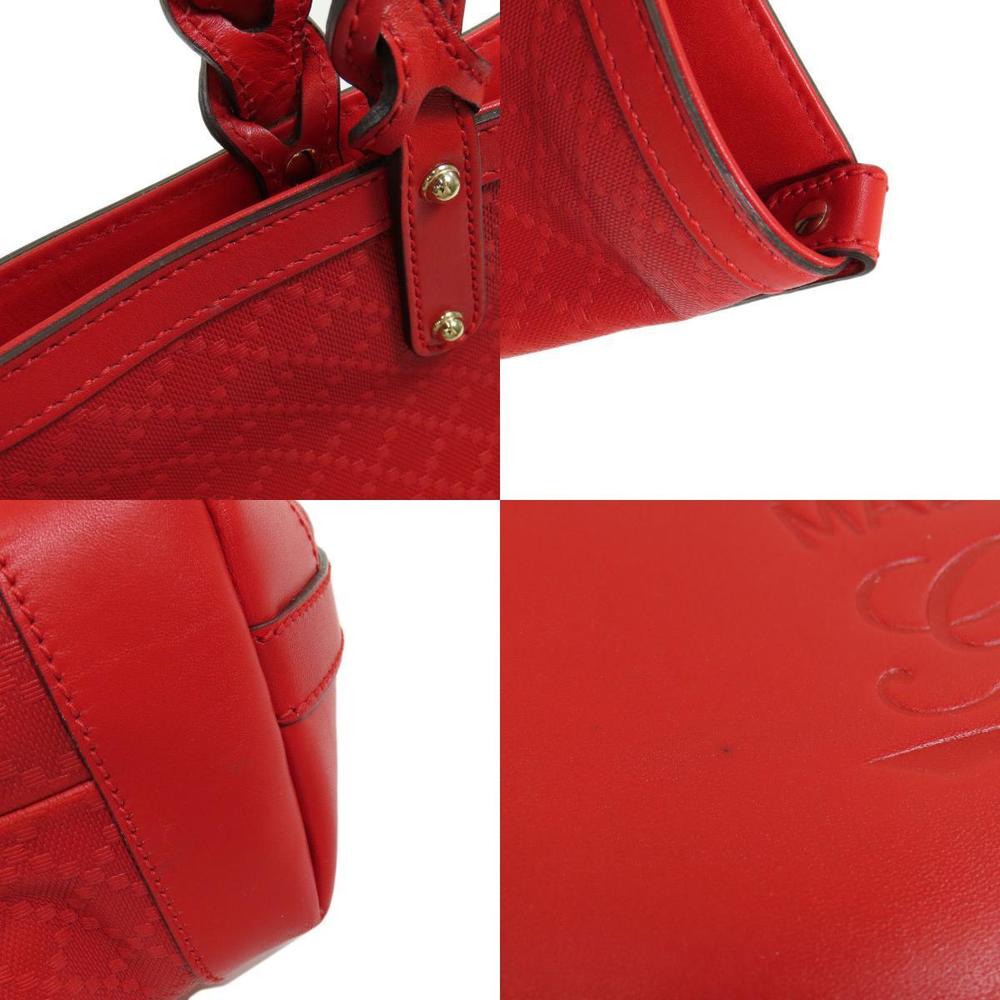 Gucci Diamante Handbag Leather Red - Picture 7 of 9
